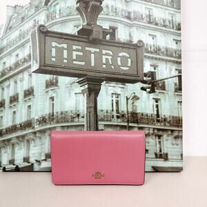 Coach 27247 Callie Foldover Chain Clutch IN ROSE